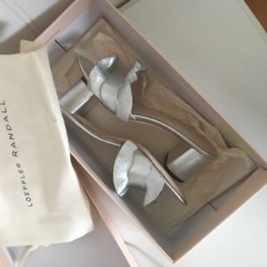 Loeffler Randall silver mules